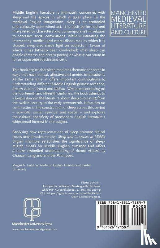 Leitch, Megan (Senior Lecturer in English Literature) - Sleep and its Spaces in Middle English Literature