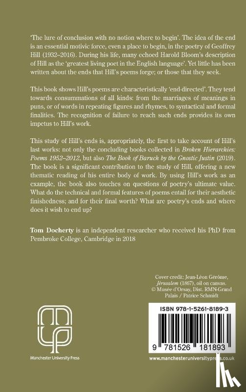 Docherty, Tom - Geoffrey Hill and the Ends of Poetry