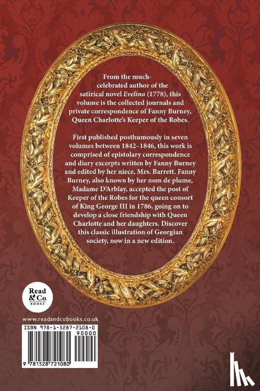 Burney, Fanny - Keeper of the Robes - The Diary and Letters of Madame D'Arblay
