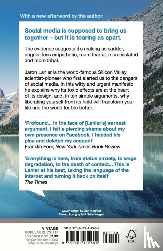 Lanier, Jaron - Ten Arguments For Deleting Your Social Media Accounts Right Now