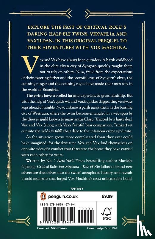 Cast of Critical Role, Nijkamp, Marieke - Critical Role: Vox Machina – Kith & Kin