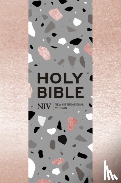 Version, New International - NIV Pocket Rose Gold Terrazzo Soft-tone Bible with Zip
