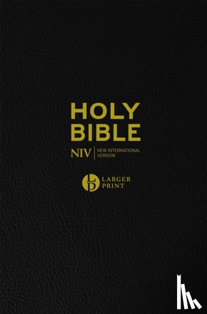 Version, New International - NIV Larger Print Black Leather Bible