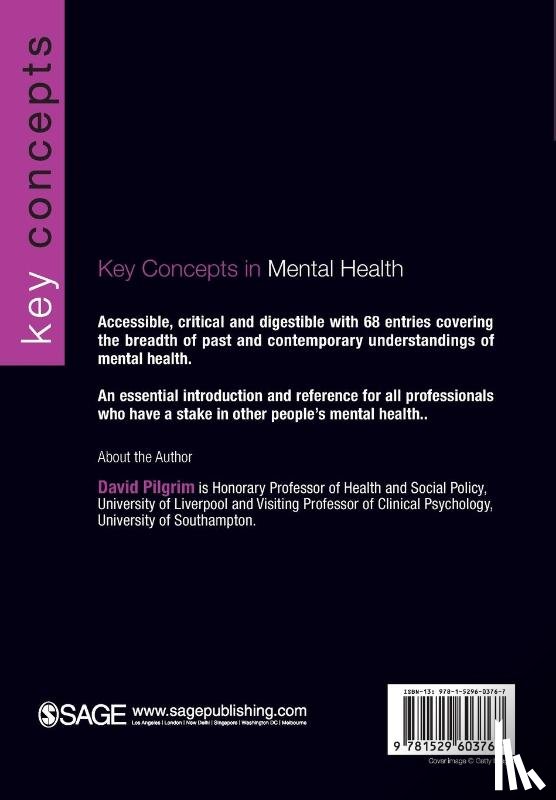 Pilgrim, David - Key Concepts in Mental Health