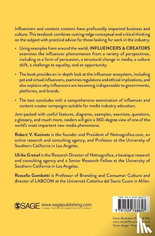 Kozinets, Robert, Gretzel, Ulrike, Gambetti, Rossella - Influencers and Creators