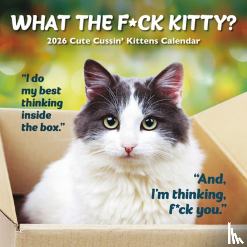 Gladstone - What The Fck Kitty Square Wall Sunday St