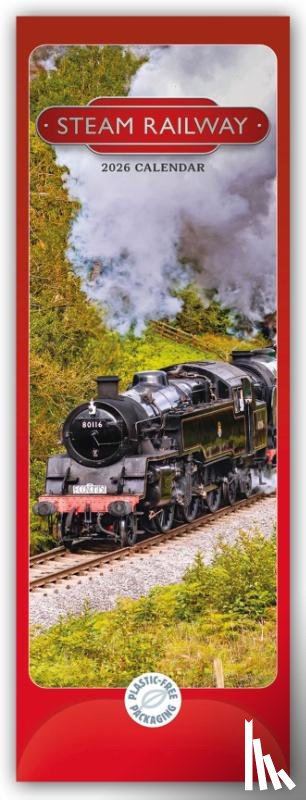 Carousel Calendar - Steam Railway Slim Calendar 2026