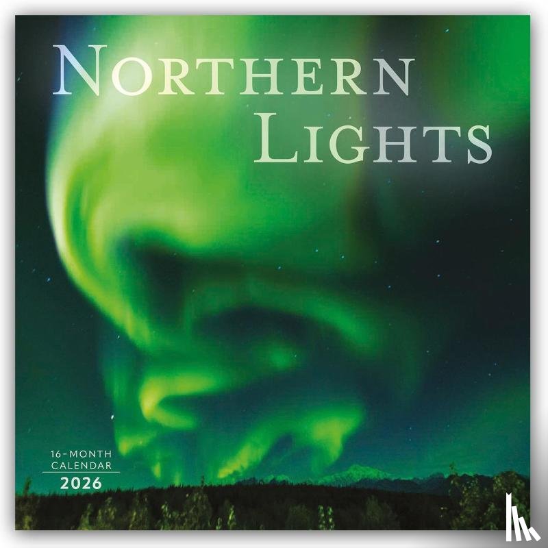 Carousel Calendar - Northern Lights Square Wall Sunday Start