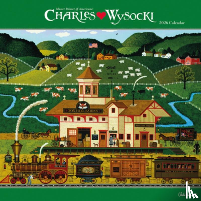 Carousel Worldwide - Charles Wysocki Americana Square Wall Su