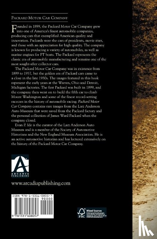 Ide, Evan P, Freeman, Forword Joseph S - Packard Motor Car Company