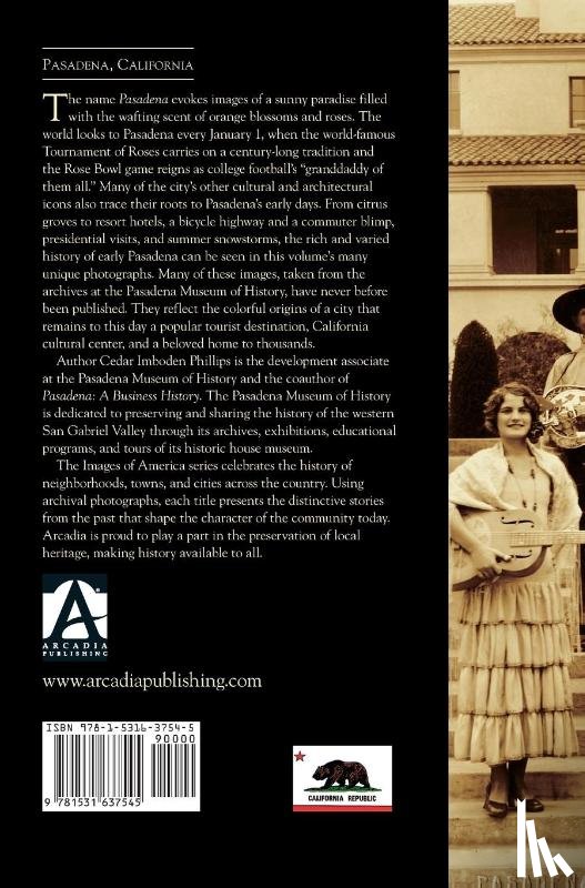 Phillips, Cedar Imboden, Pasadena Museum of History - Early Pasadena