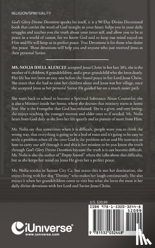 Alexcee, Nolia Idell - God's Glory Divine Devotions