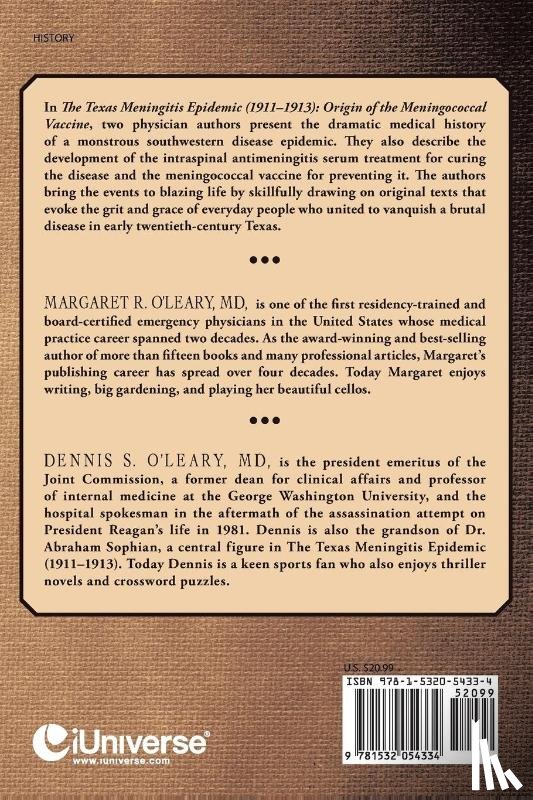 O'Leary, Margaret R, O'Leary, Dennis S - The Texas Meningitis Epidemic (1911-1913)