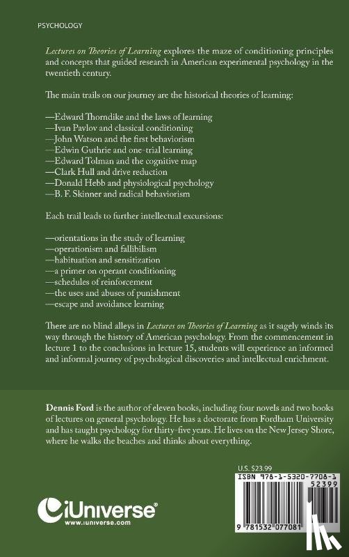 Ford, Dennis - Lectures on Theories of Learning
