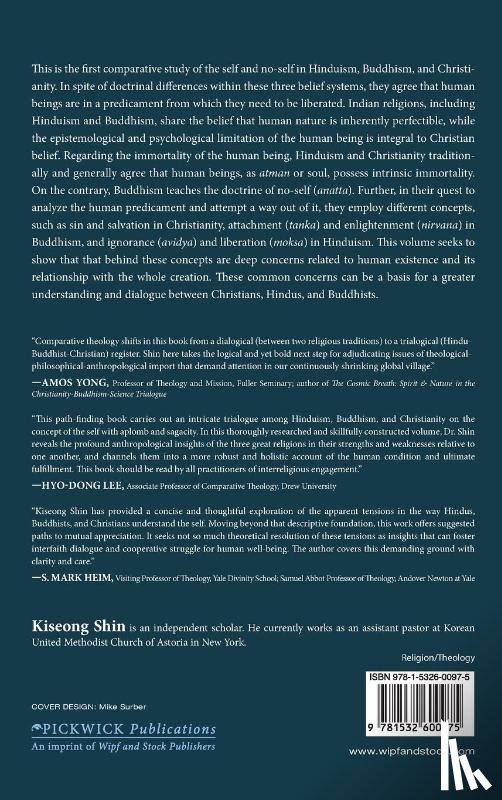 Shin, Kiseong - The Concept of Self in Hinduism, Buddhism, and Christianity and Its Implication for Interfaith Relations