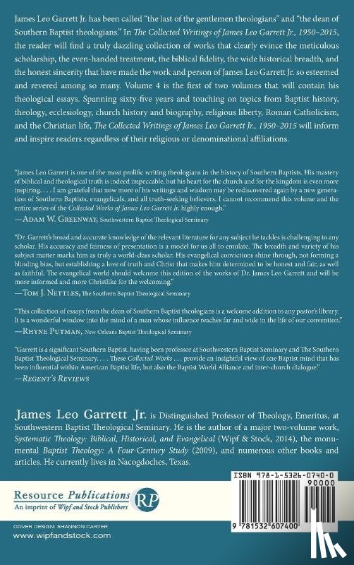 Garrett, James Leo - The Collected Writings of James Leo Garrett Jr., 1950-2015