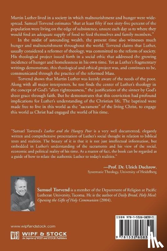 Torvend, Samuel - Luther and the Hungry Poor