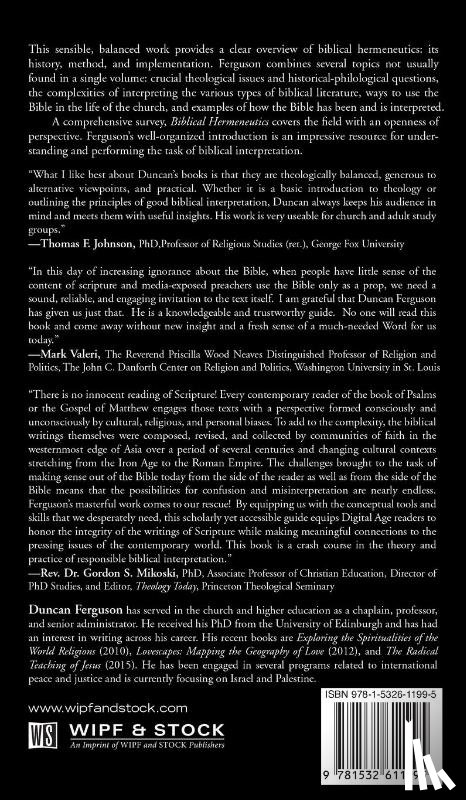 Ferguson, Duncan S - Biblical Hermeneutics