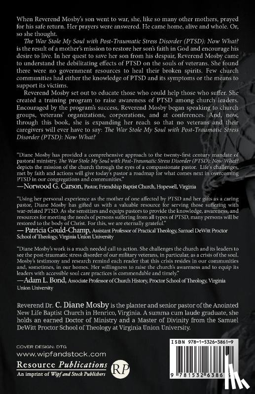Mosby, C Diane - The War Stole My Soul with Post-Traumatic Stress Disorder (PTSD)