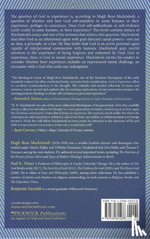 Mackintosh, Hugh Ross - God in Experience