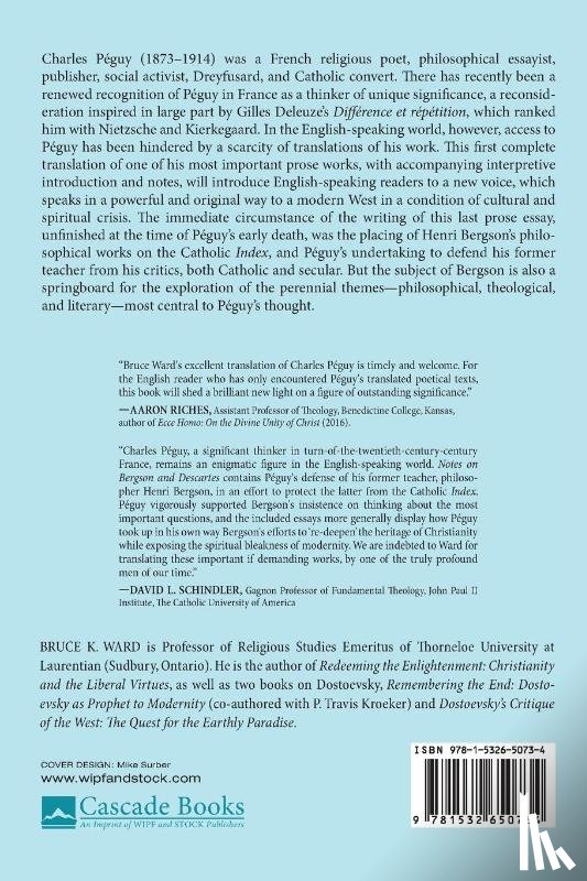 Peguy, Charles - Notes on Bergson and Descartes