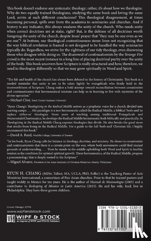 Chang, Ryun H - Theologizing in the Radical Middle