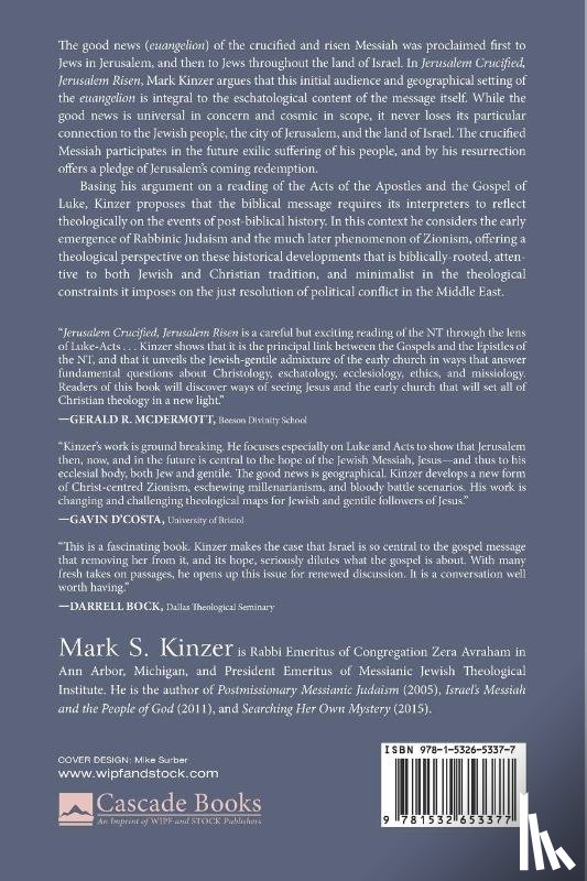 Kinzer, Mark S - Jerusalem Crucified, Jerusalem Risen