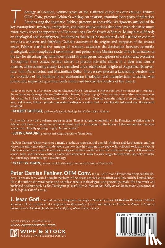 Fehlner, Peter Damian OFM Conv., Kappes, Christiaan W. - Theology of Creation