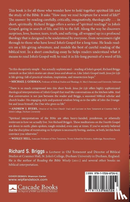 Briggs, Richard S - Jesus for Life