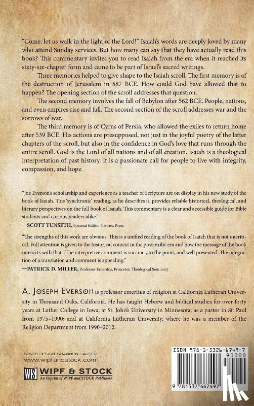 Everson, A Joseph - The Vision of the Prophet Isaiah