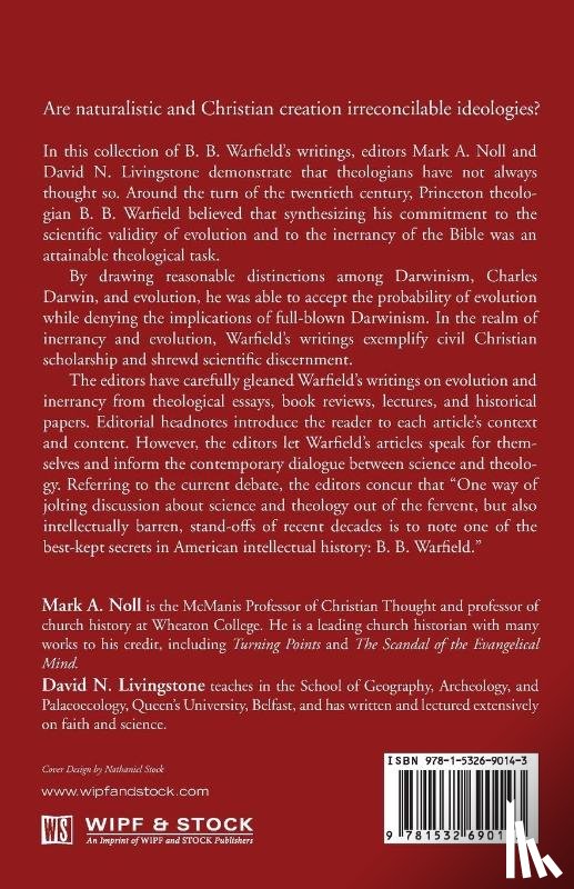 Warfield, B B - Evolution, Scripture, and Science