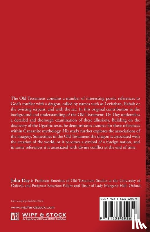 Day, John - God's Conflict with the Dragon and the Sea