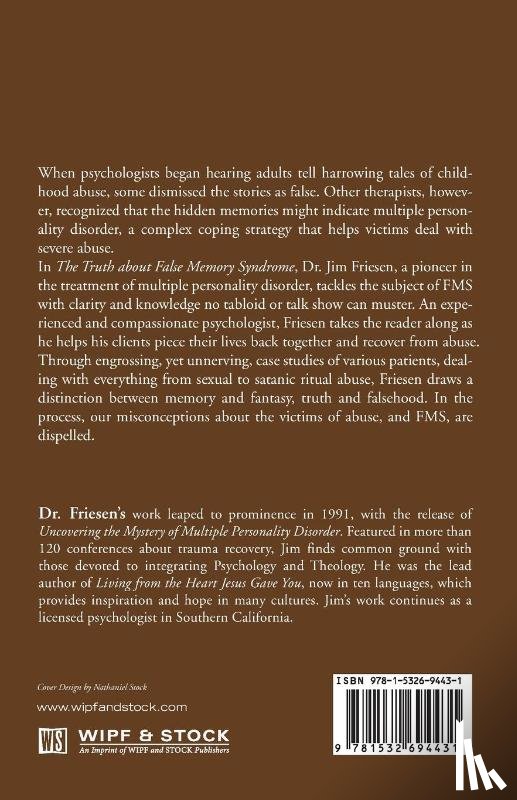 Friesen, James G - The Truth about False Memory Syndrome