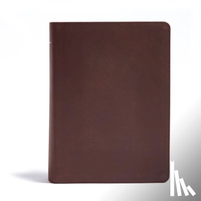 He Reads Truth - CSB He Reads Truth Bible, Brown Genuine Leather: Black Letter, Wide Margins, Notetaking Space, Reading Plans, Sewn Binding, Two Ribbon Markers, Easy-T
