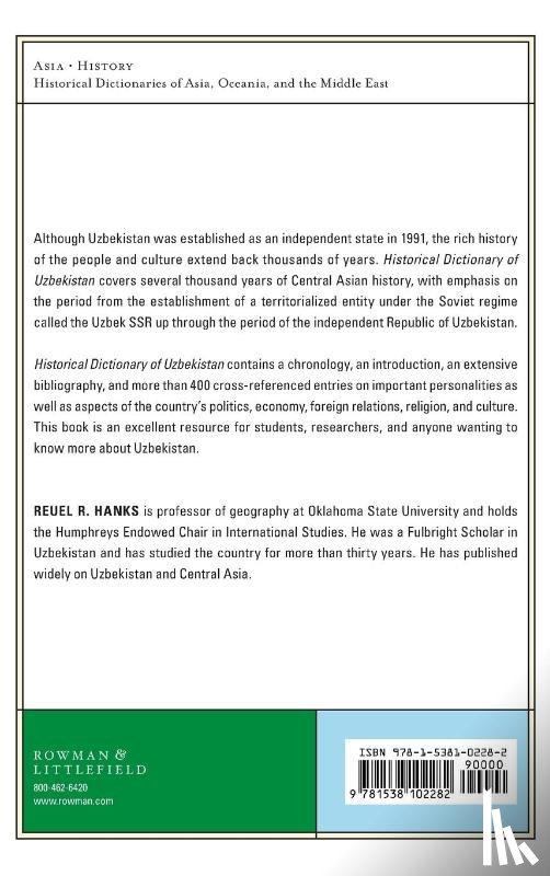 Hanks, Reuel R. - Historical Dictionary of Uzbekistan