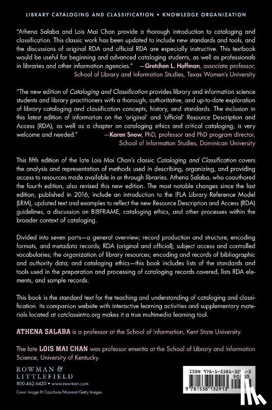Salaba, Athena, Chan, Lois Mai - Cataloging and Classification