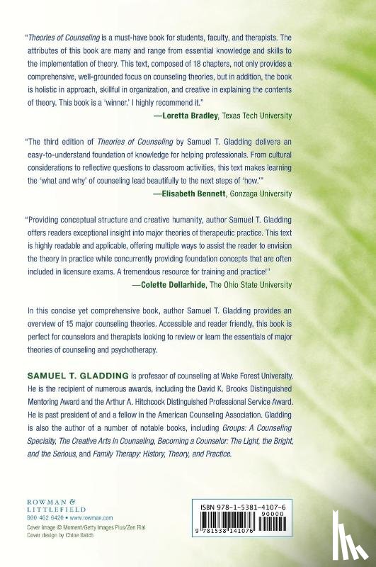 Gladding, Samuel T. - Theories of Counseling