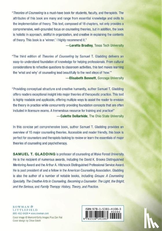 Gladding, Samuel T. - Theories of Counseling