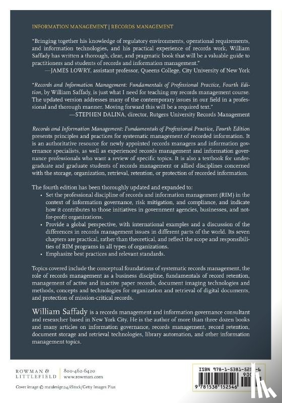 Saffady, William - Records and Information Management