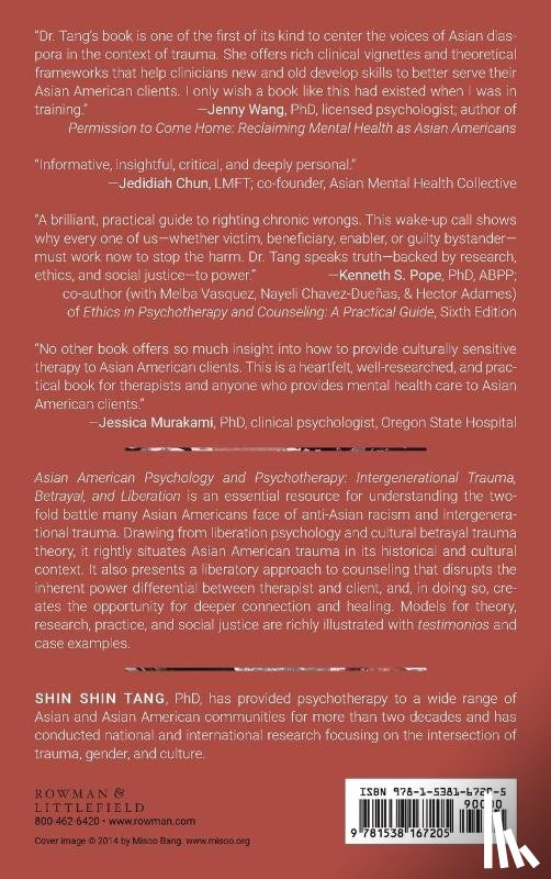 Tang, Shin Shin - Asian American Psychology and Psychotherapy