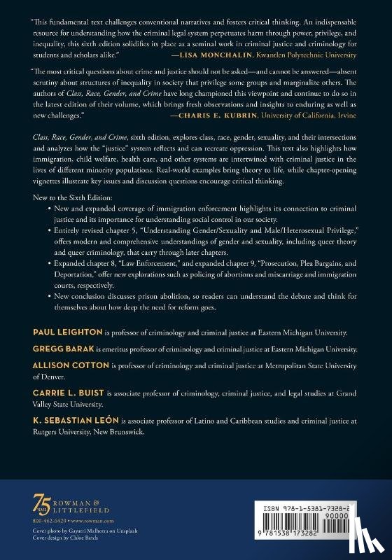 Barak, Gregg, Leighton, Paul, Cotton, Allison - Class, Race, Gender, and Crime