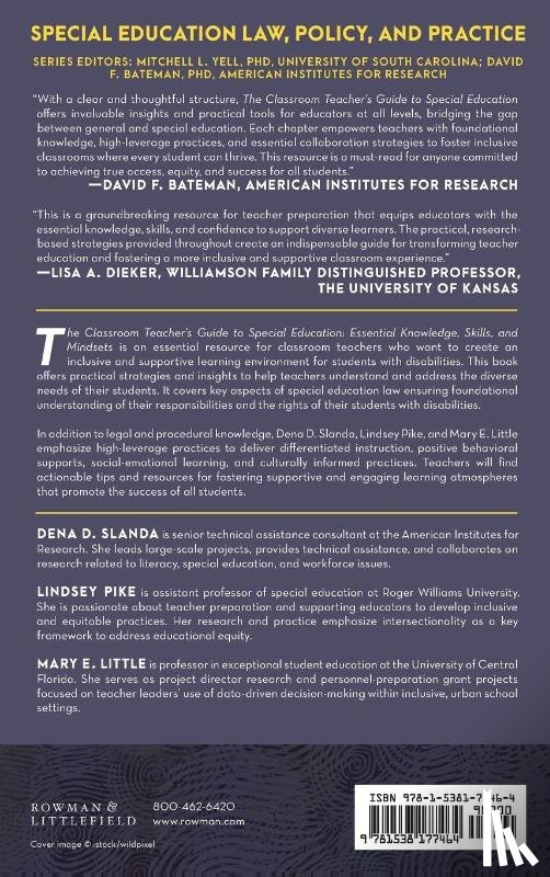 Slanda, Dena D., Pike, Lindsey, Little, Mary E. - The Classroom Teacher's Guide to Special Education