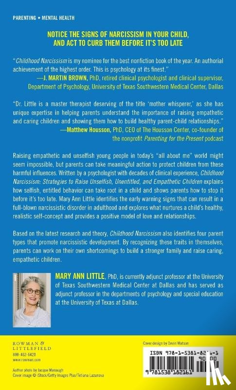 PhD, Mary Ann Little - Childhood Narcissism