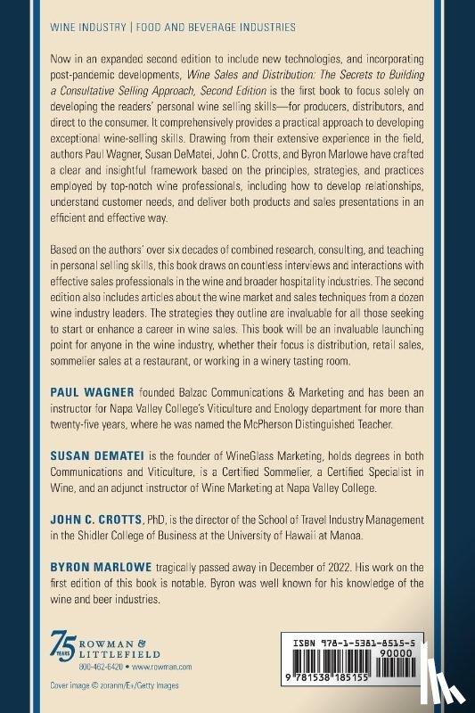 Wagner, Paul, DeMatei, Susan, Crotts, John C., Marlowe, Byron - Wine Sales and Distribution