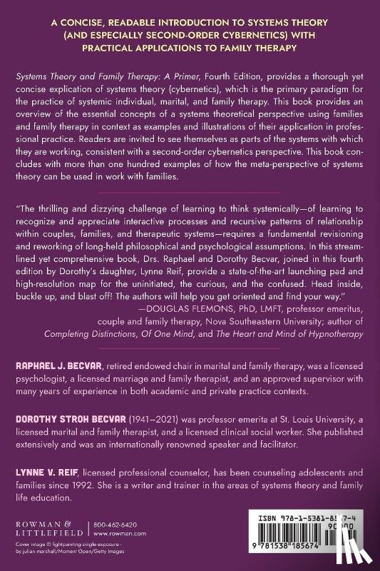 Becvar, Raphael J., Becvar, Dorothy Stroh, Reif, Lynne V. - Systems Theory and Family Therapy
