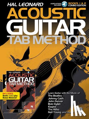 Hal Leonard Corp - Hal Leonard Acoustic Guitar Tab Method - Combo Edition: Books 1 & 2 with Online Audio, Plus Bonus Material