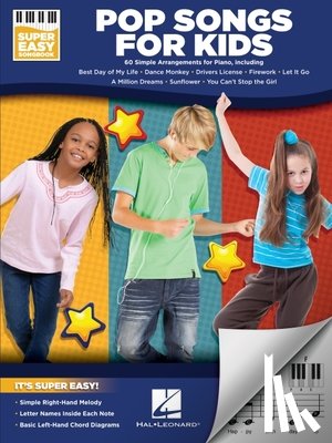 Hal Leonard Corp - Pop Songs for Kids - Super Easy Songbook