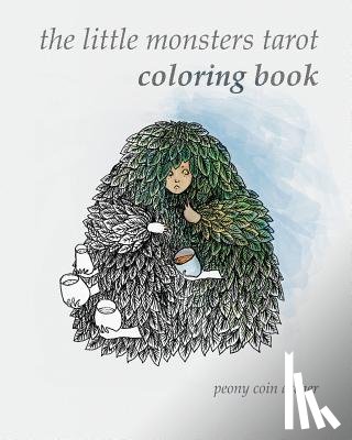 Archer, Peony Coin - The Little Monsters Tarot Coloring Book