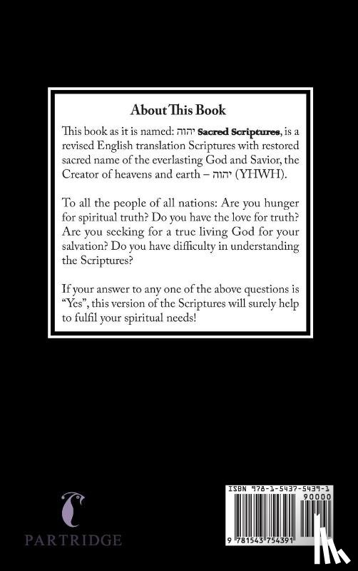 Yahwah Apostolic Ministries - Yhwh Sacred Scriptures