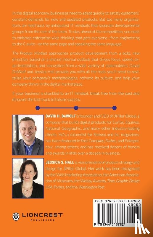 Dewolf, David H, Hall, Jessica S - The Product Mindset